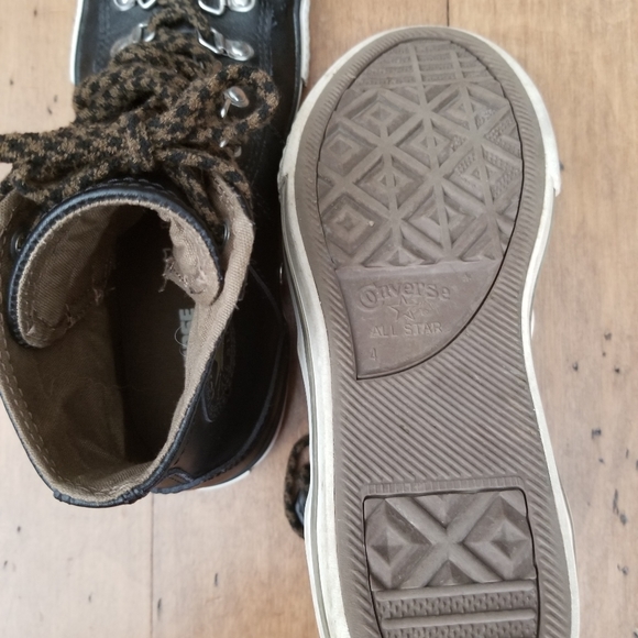 Leather Converse High Tops - Picture 2 of 3